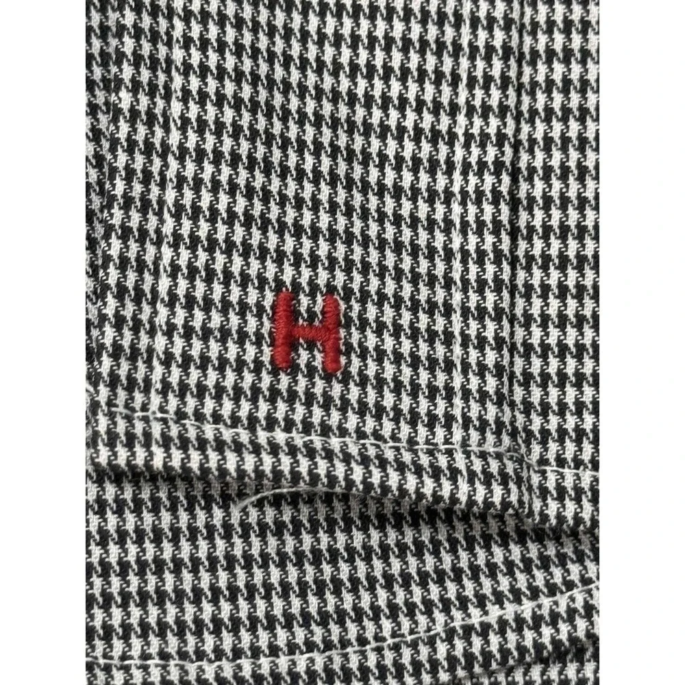 Hathaway Town Country‎ Shirt Mens 17 1/2 34 Grey Long Sleeve Button Up Collared